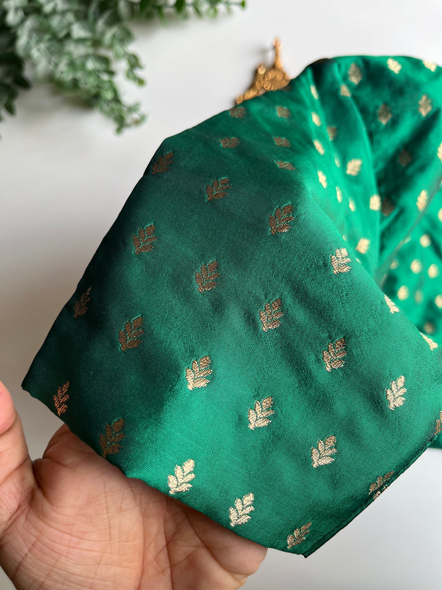 Emerald Green Butta Blouse