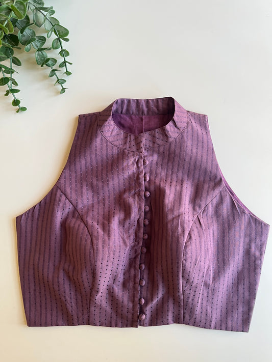 Grape Wine Collar Blouse