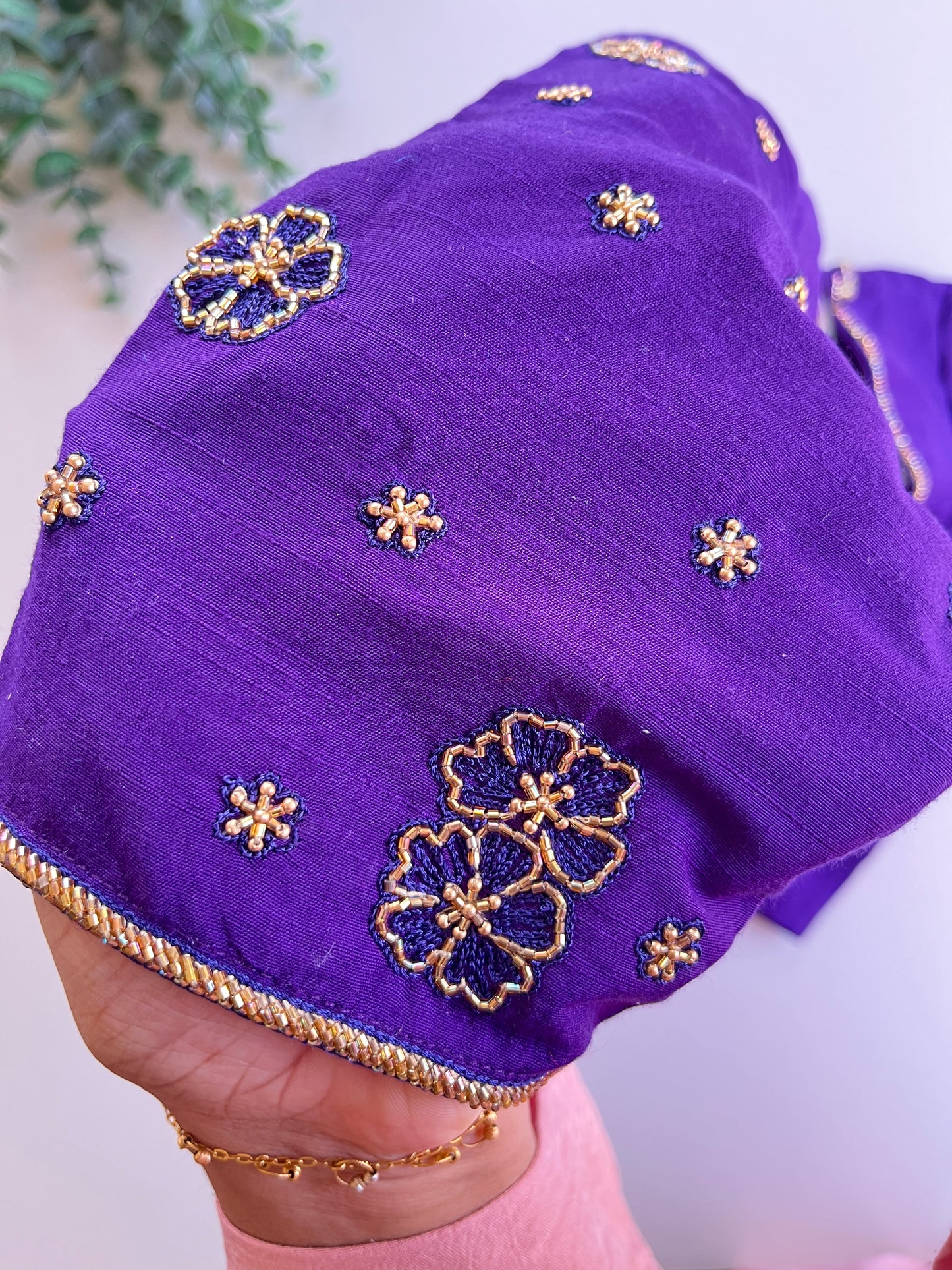 Violet Handwork Blouse