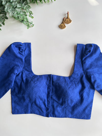 Royal Blue Cotton Blouse