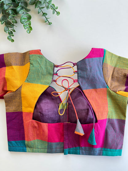 Multi-coloured Cotton Blouse
