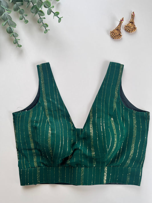Zoya in Emerald Green Blouse