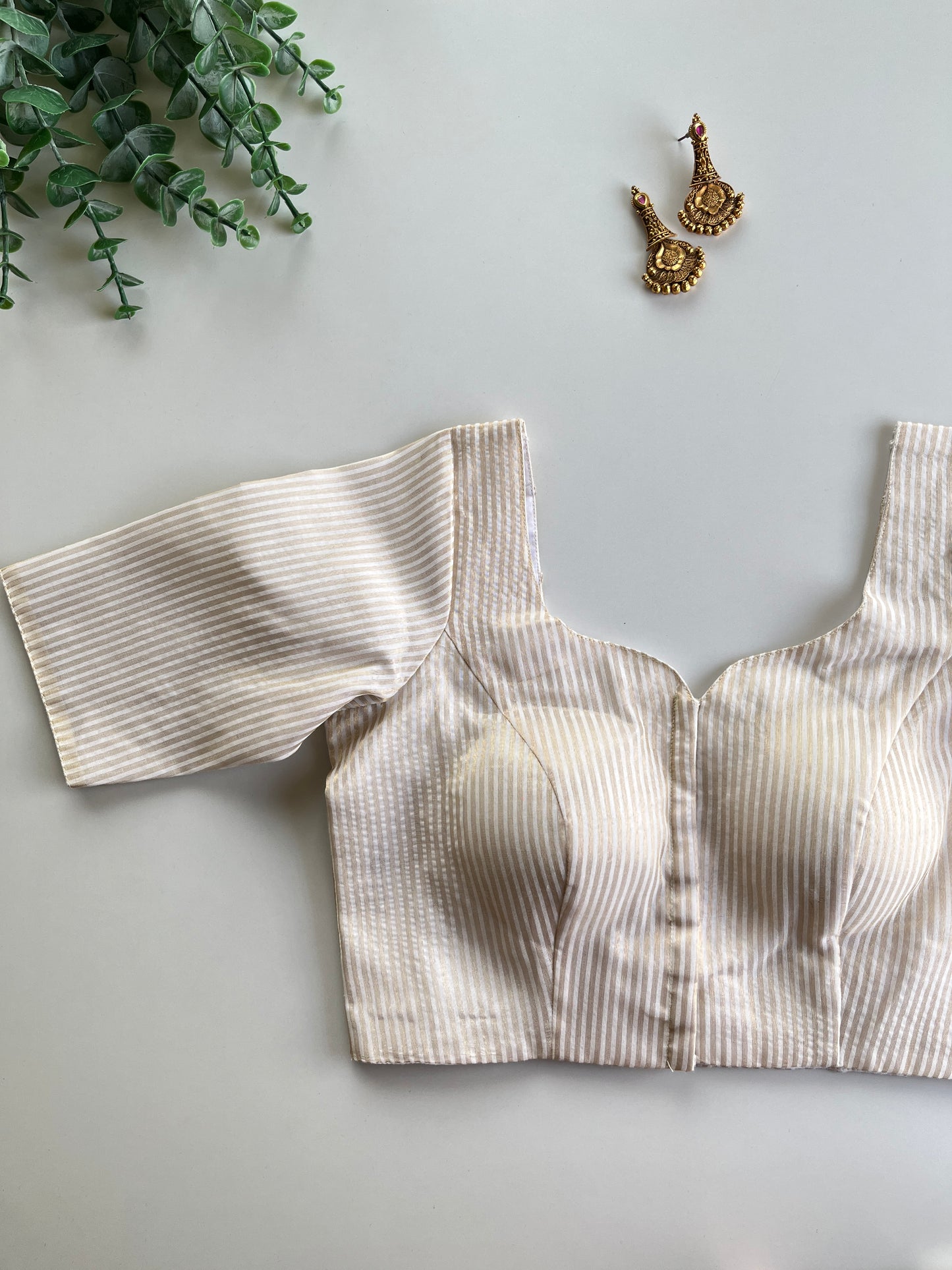 Golden Ivory Tissue Blouse