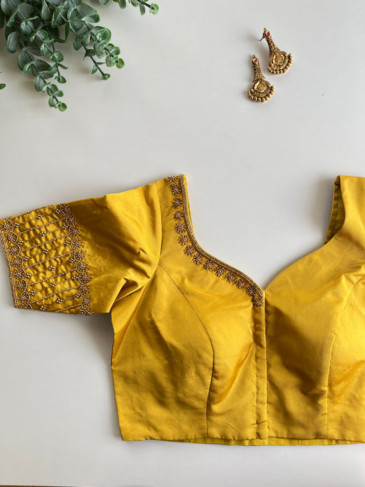 Yellow Handwork Blouse