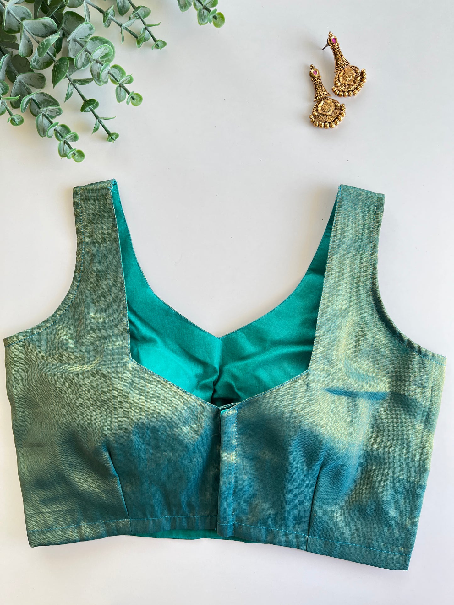 Cadet Blue Tissue Blouse