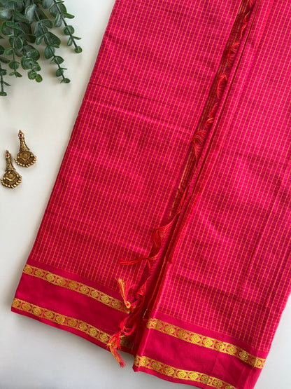 Kattam Saree in Pink