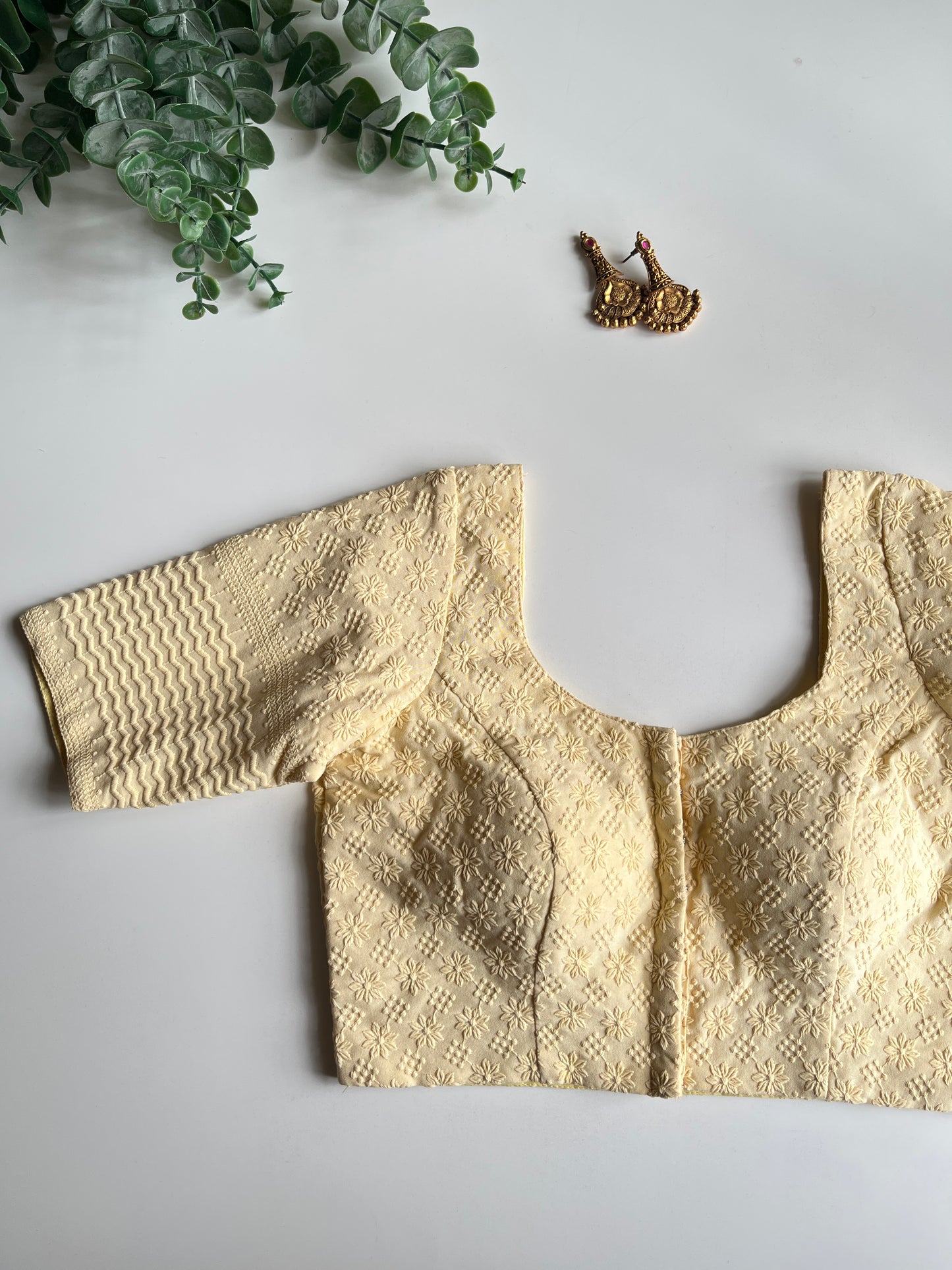 Pastel Yellow Hakoba Blouse