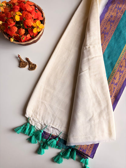Kerala Mul Cotton Saree