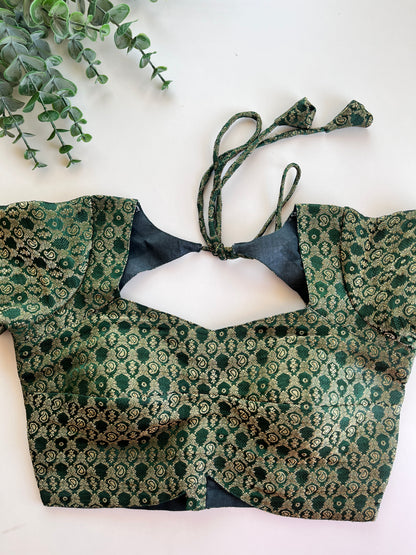 Green Banaras Blouse