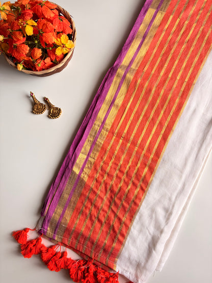 Kerala Mul Cotton Saree