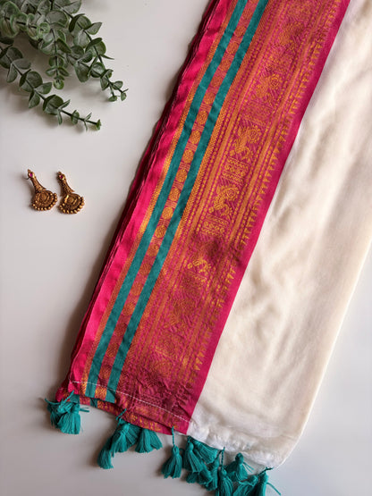 Kerala Mul Cotton Saree