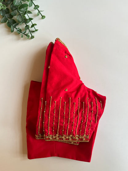 Red Handworked Blouse