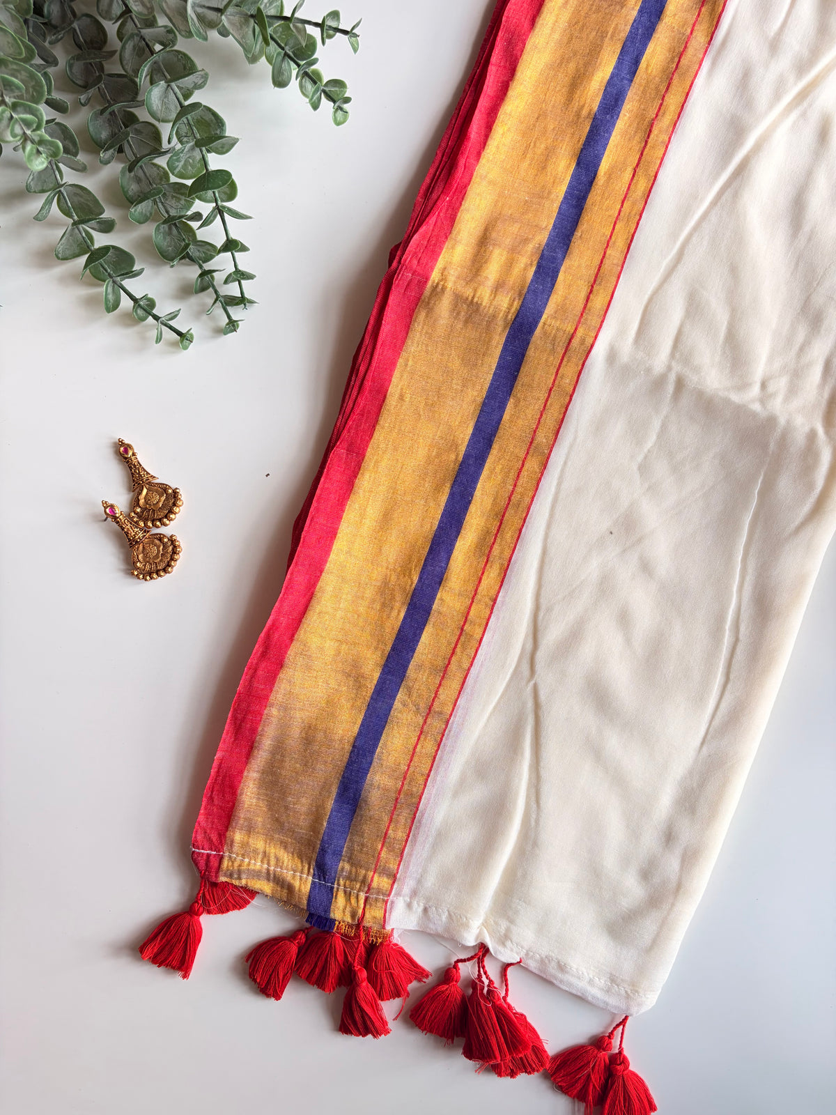 Kerala Mul Cotton Saree