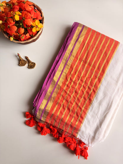 Kerala Mul Cotton Saree