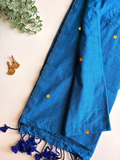Happy Blue Chumki Saree