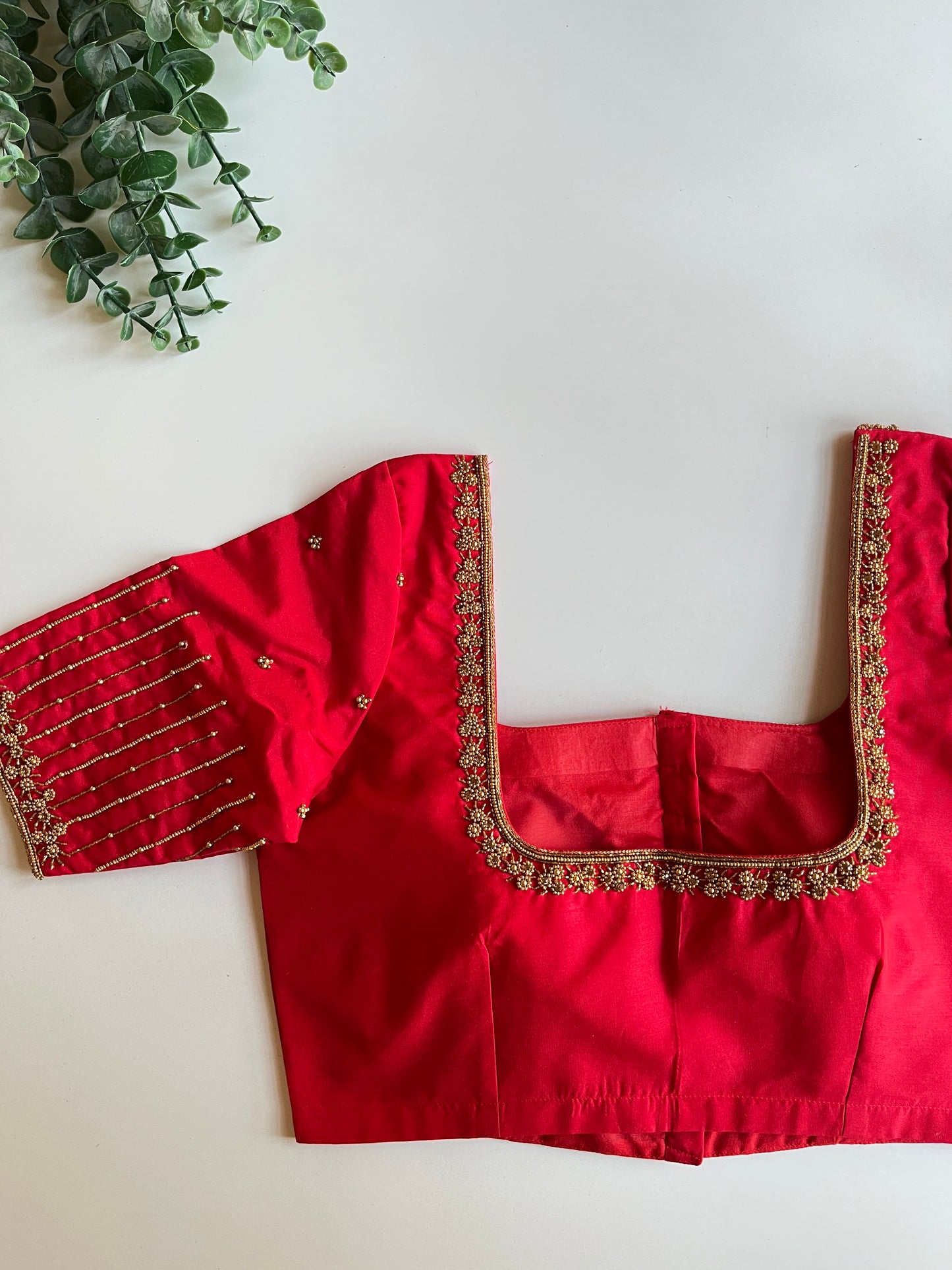 Red Handworked Blouse