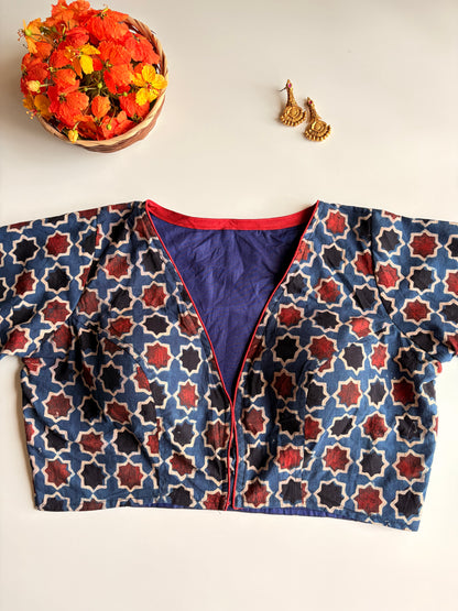 Indigo Ajrakh Blouse