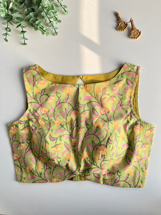 Partial Payment for Green Floral Cotton Blouse - L (Partial COD Payment) 1761227248-82