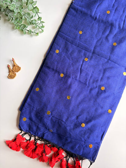 Navy Blue Chumki Saree