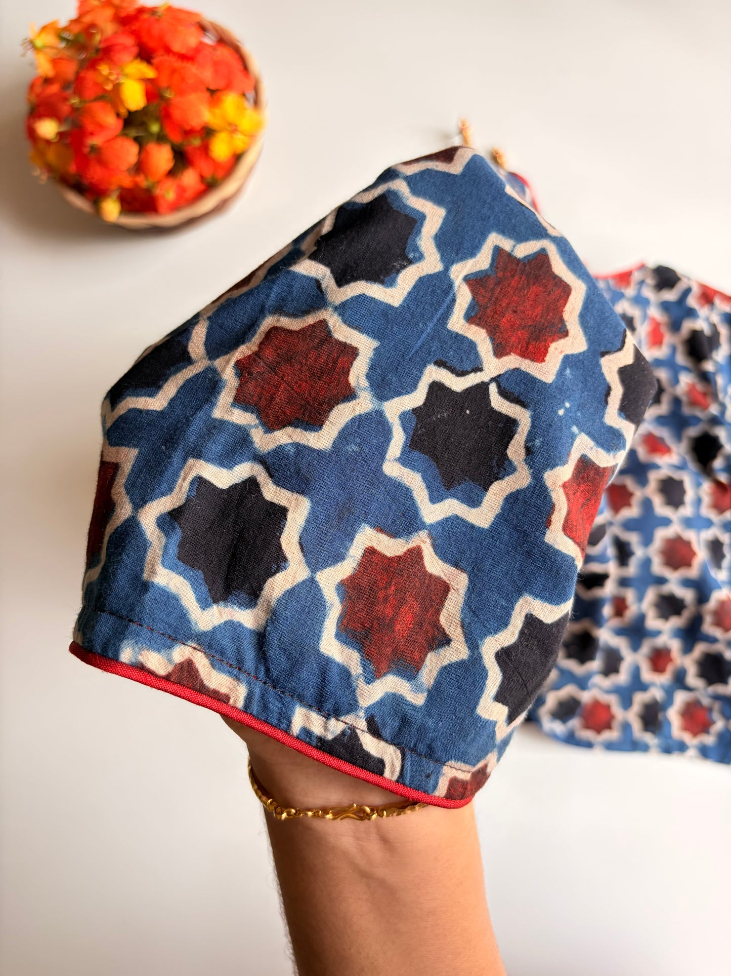Indigo Ajrakh Blouse