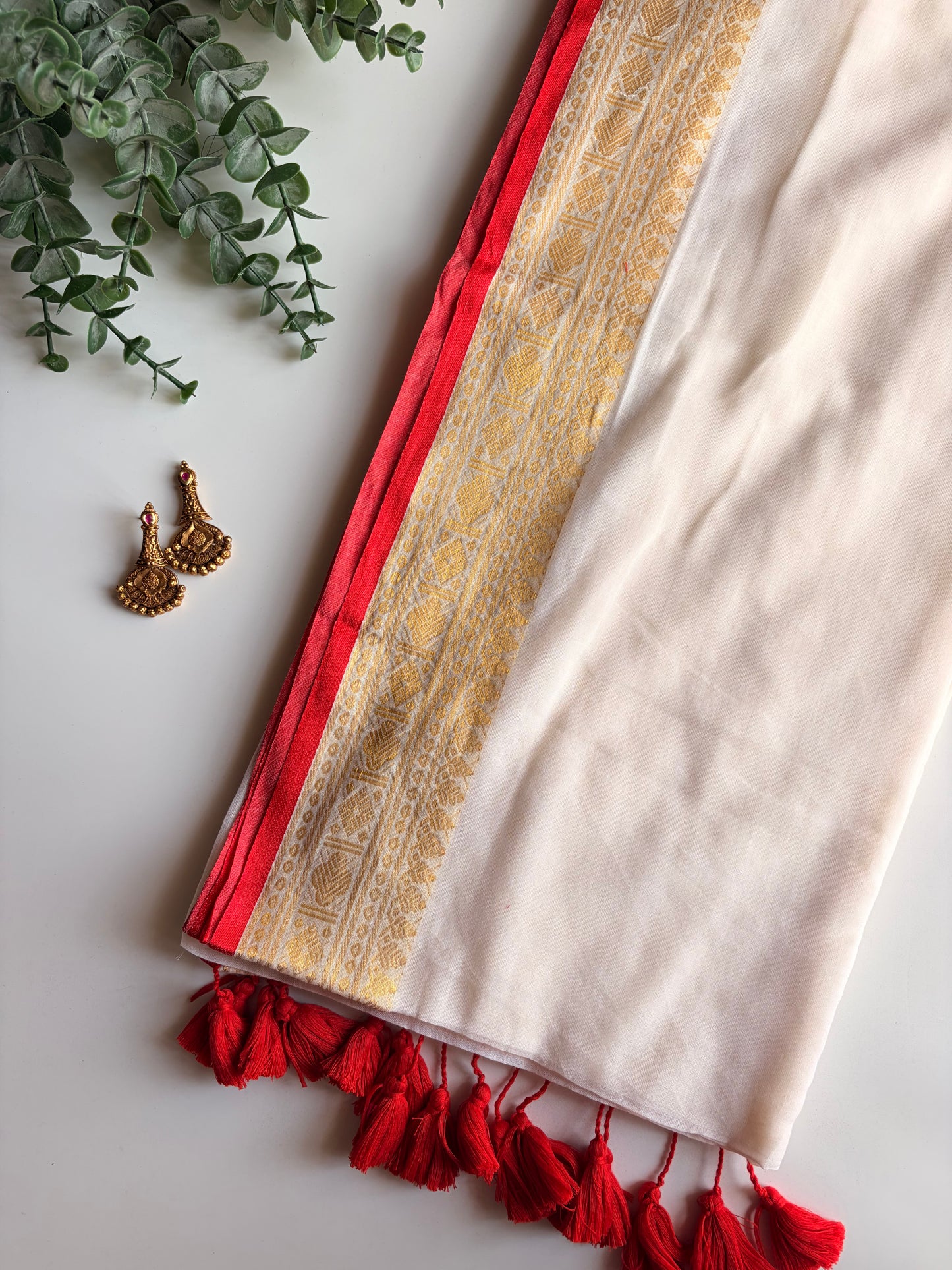 Kerala Mul Cotton Saree