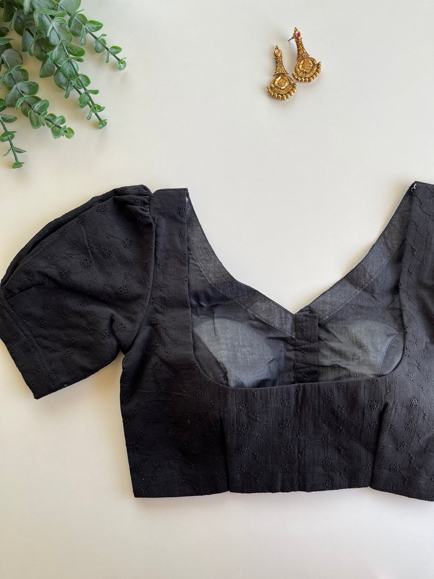 Black Hakoba Blouse