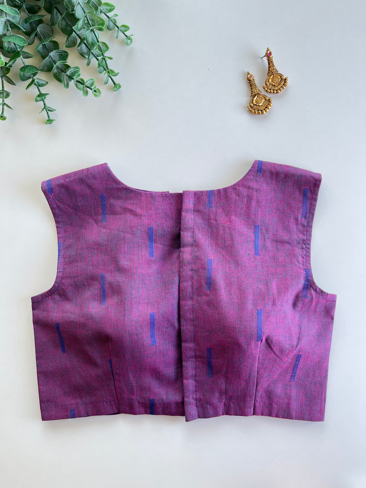 Purple Cotton Blouse
