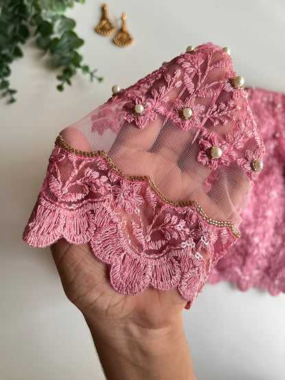 Blush Pink Embroidered Blouse