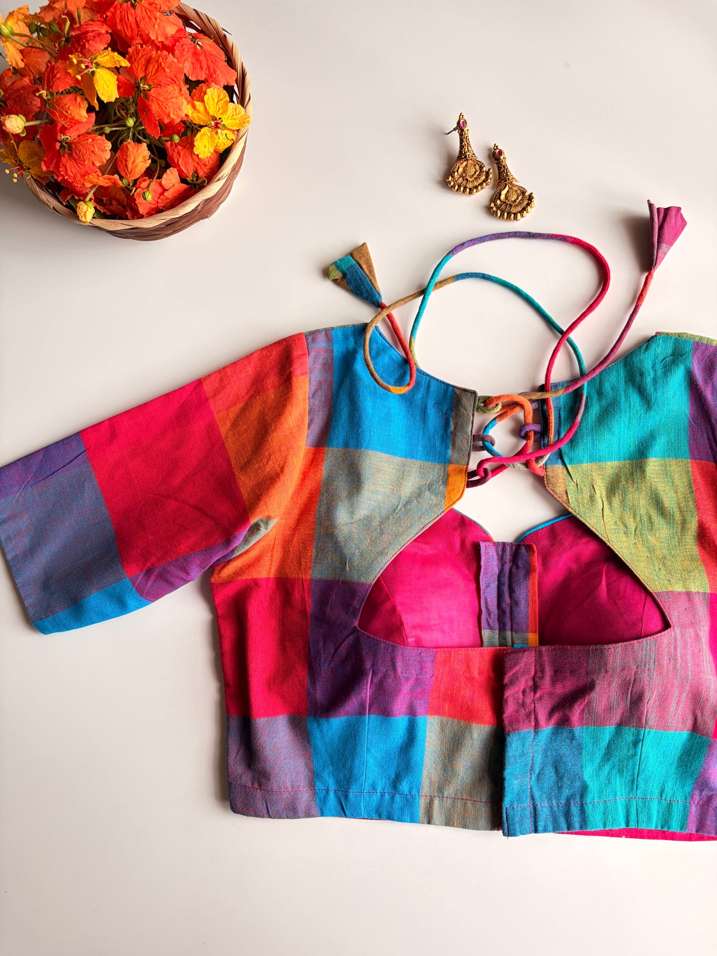 Madras Check Blouse