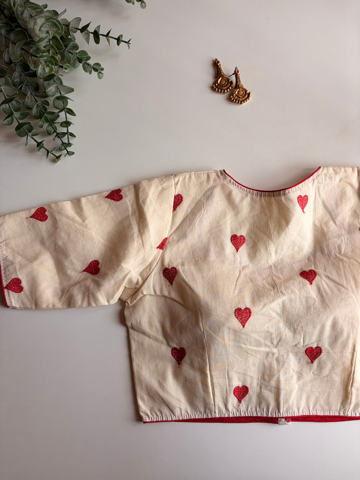 Red Heart Blouse