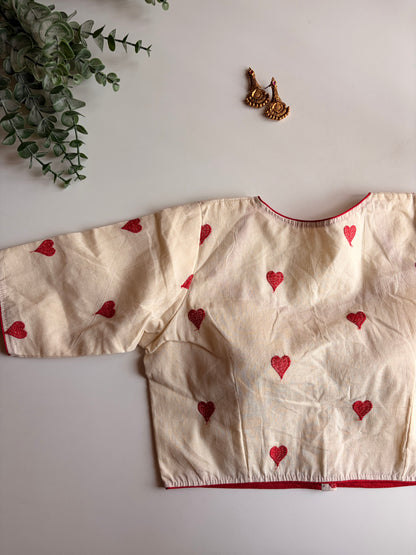 Red Heart Blouse