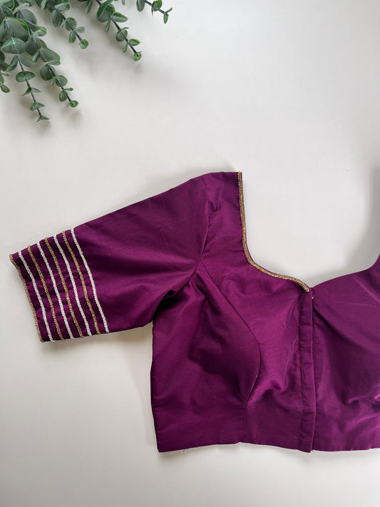 Purple Handwork Blouse