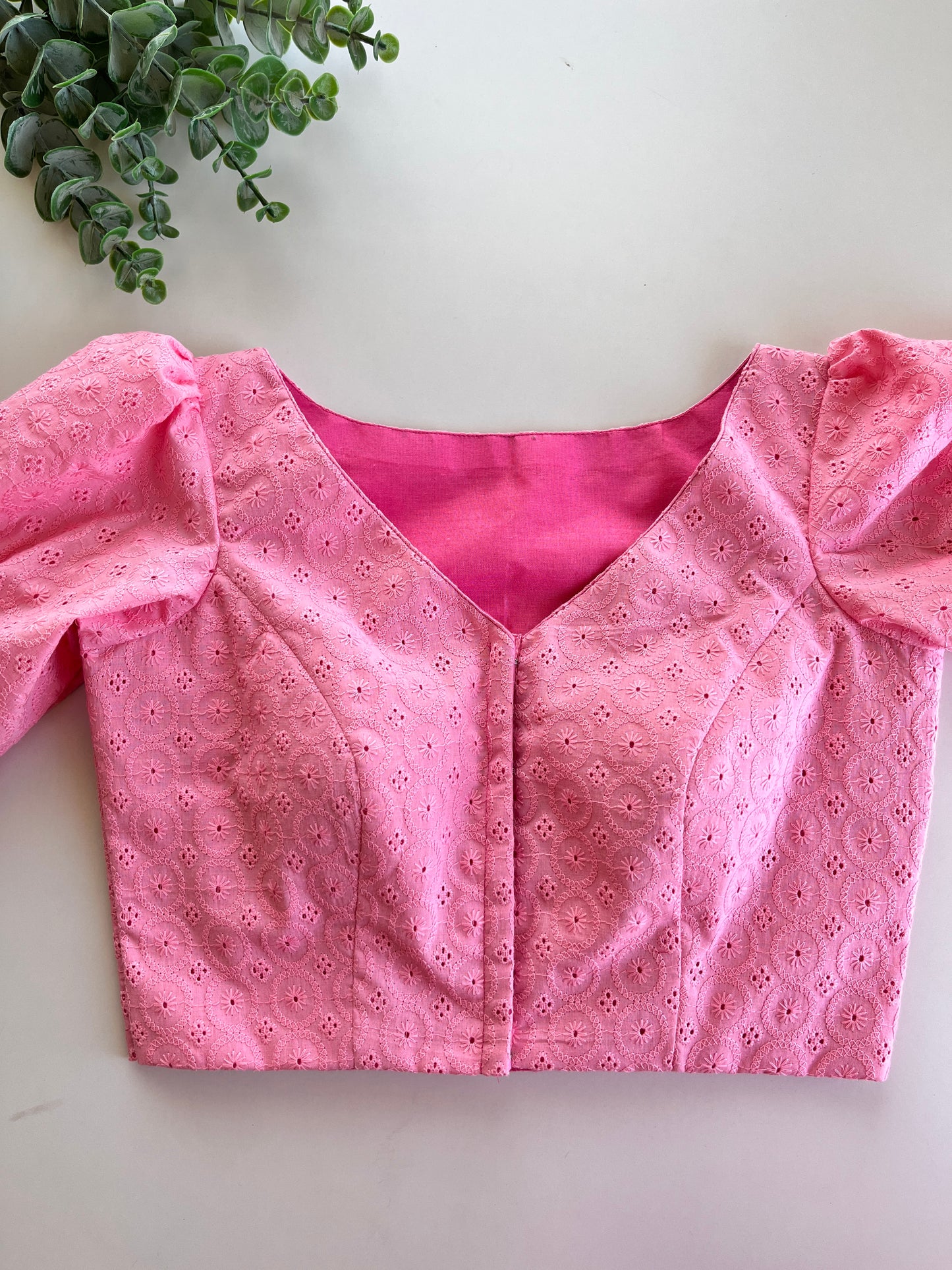 Baby Pink Hakoba Blouse