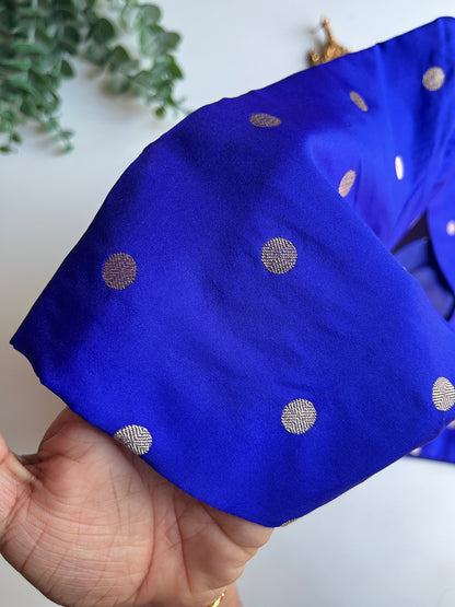 Royal Blue Polka Blouse