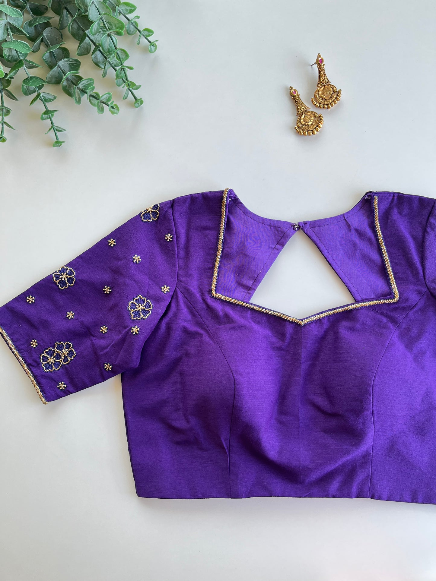 Violet Handwork Blouse