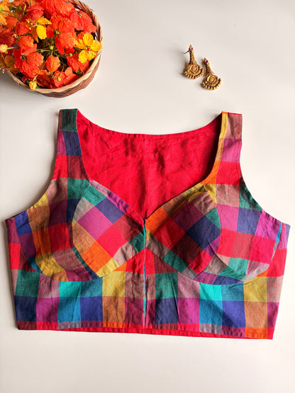 Madras Check Blouse