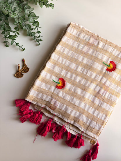 Kerala Mul Cotton Saree