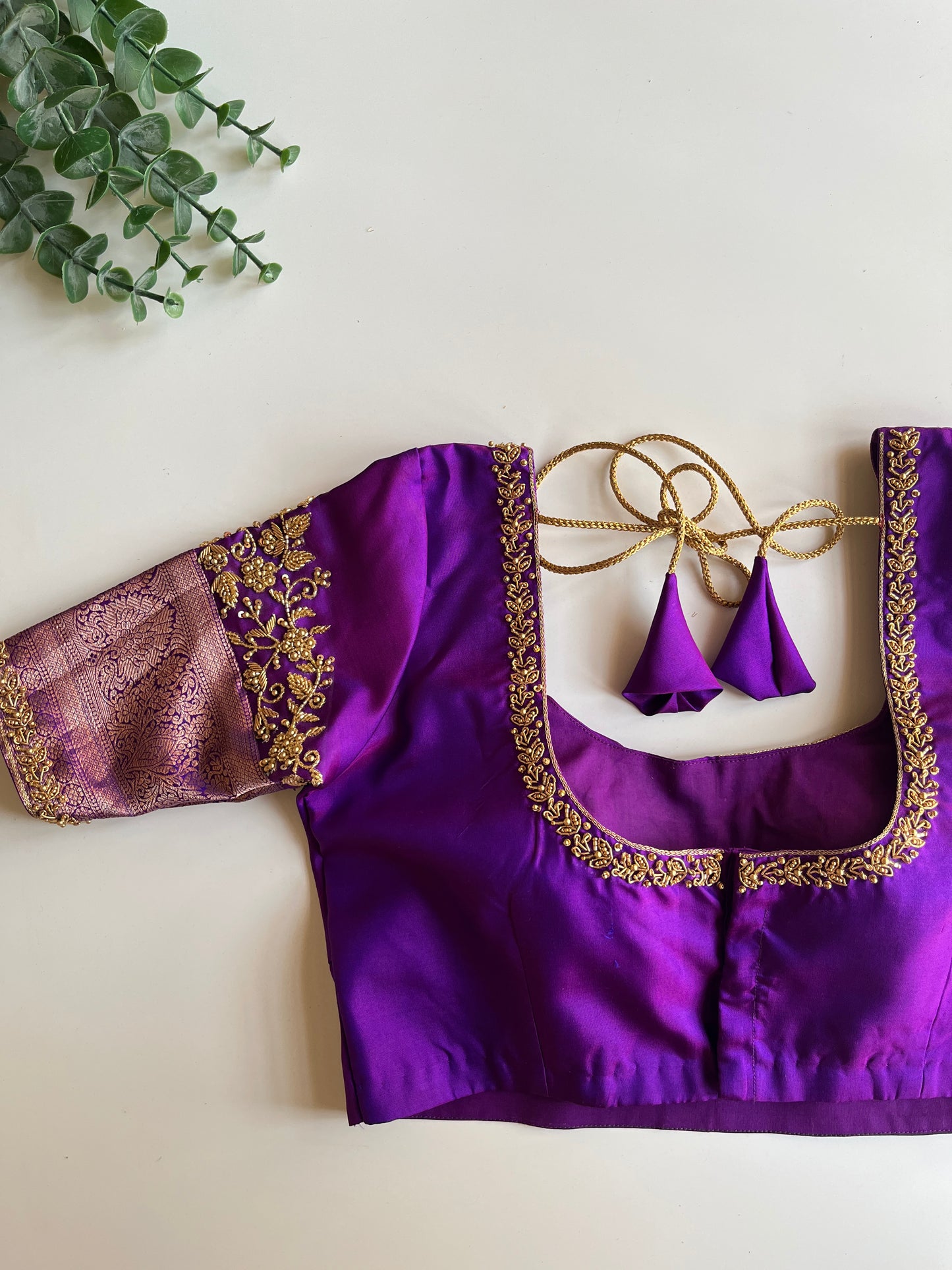 Purple Bridal Blouse