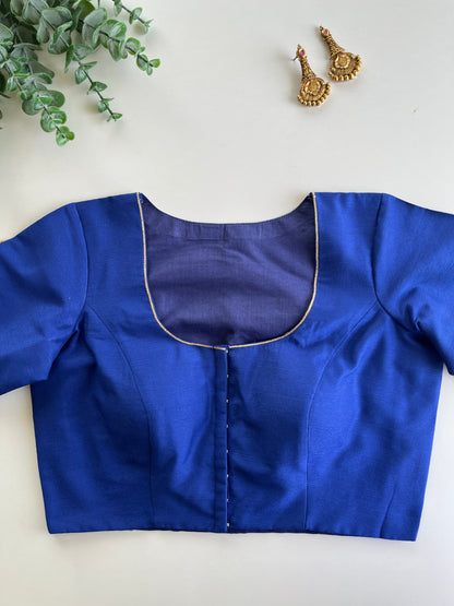 Royal Blue Handwork Blouse