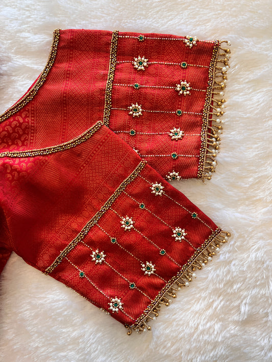 Cold Shoulder Bridal Blouse