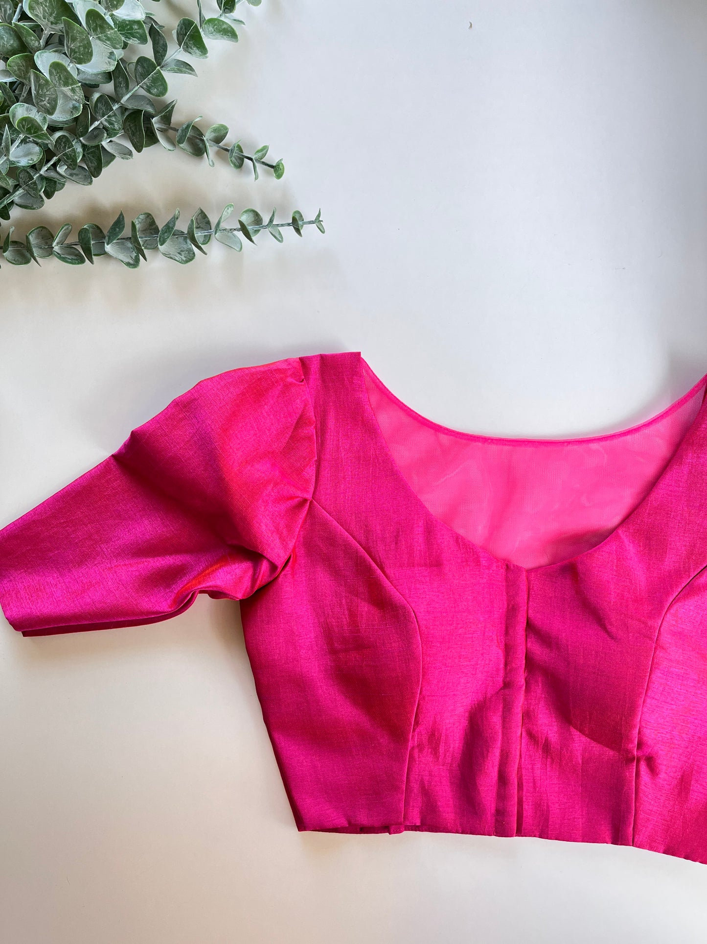 Pink Puff Sleeve Blouse