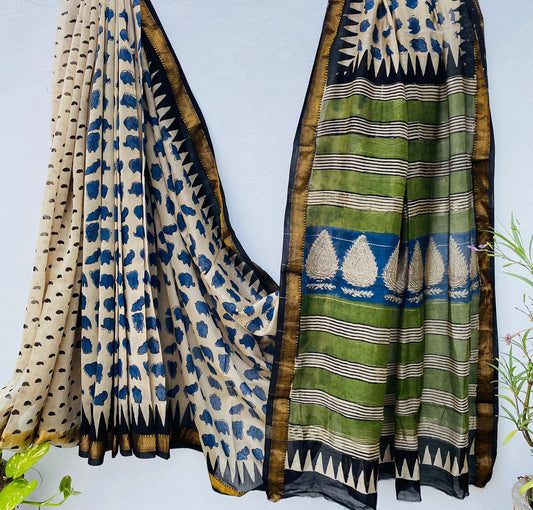 Cotton silk saree