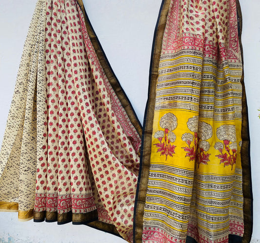 Cotton silk saree