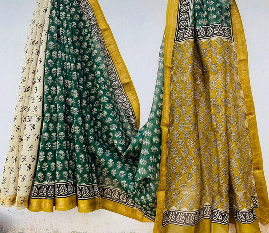 Cotton silk saree
