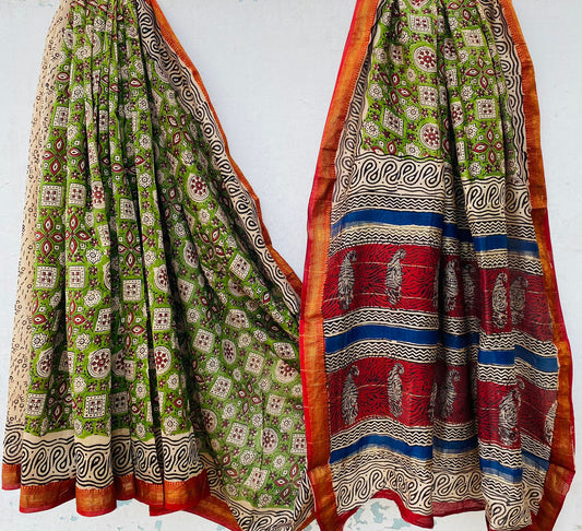Cotton silk saree