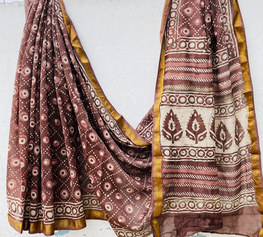 Cotton silk saree