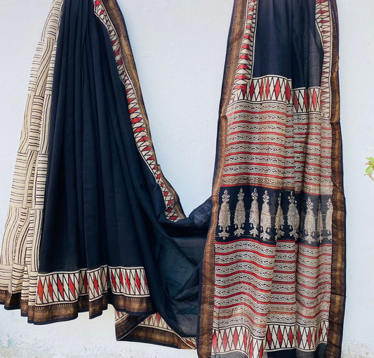 Cotton silk saree