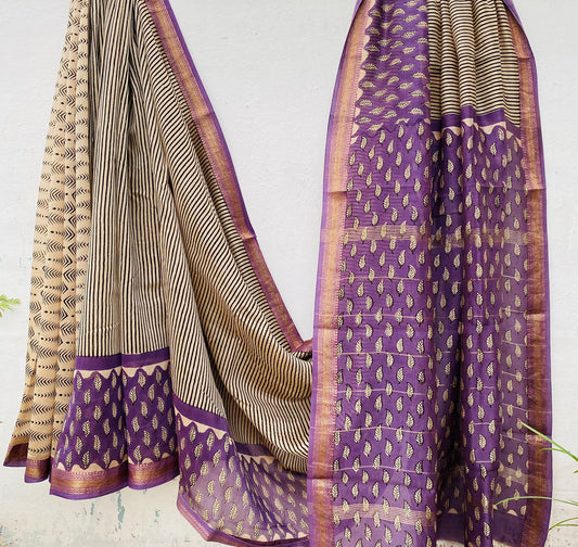 Cotton silk saree