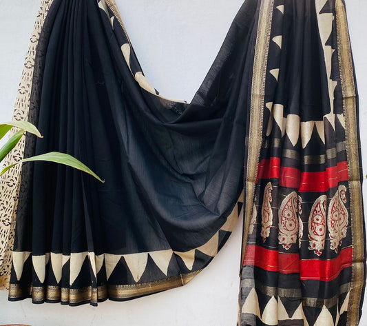 Cotton silk saree