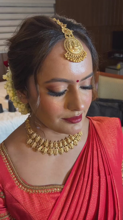 Sukanya's Bridal Blouse with Copper Hangings